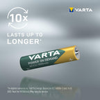 VARTA Batteries AAA, rechargeable, Pack of 16, Power on Demand, 1000 mAh