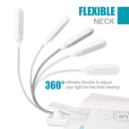 VAVOFO Rechargeable Reading Light, Clip on Book Light for Reading in Bed