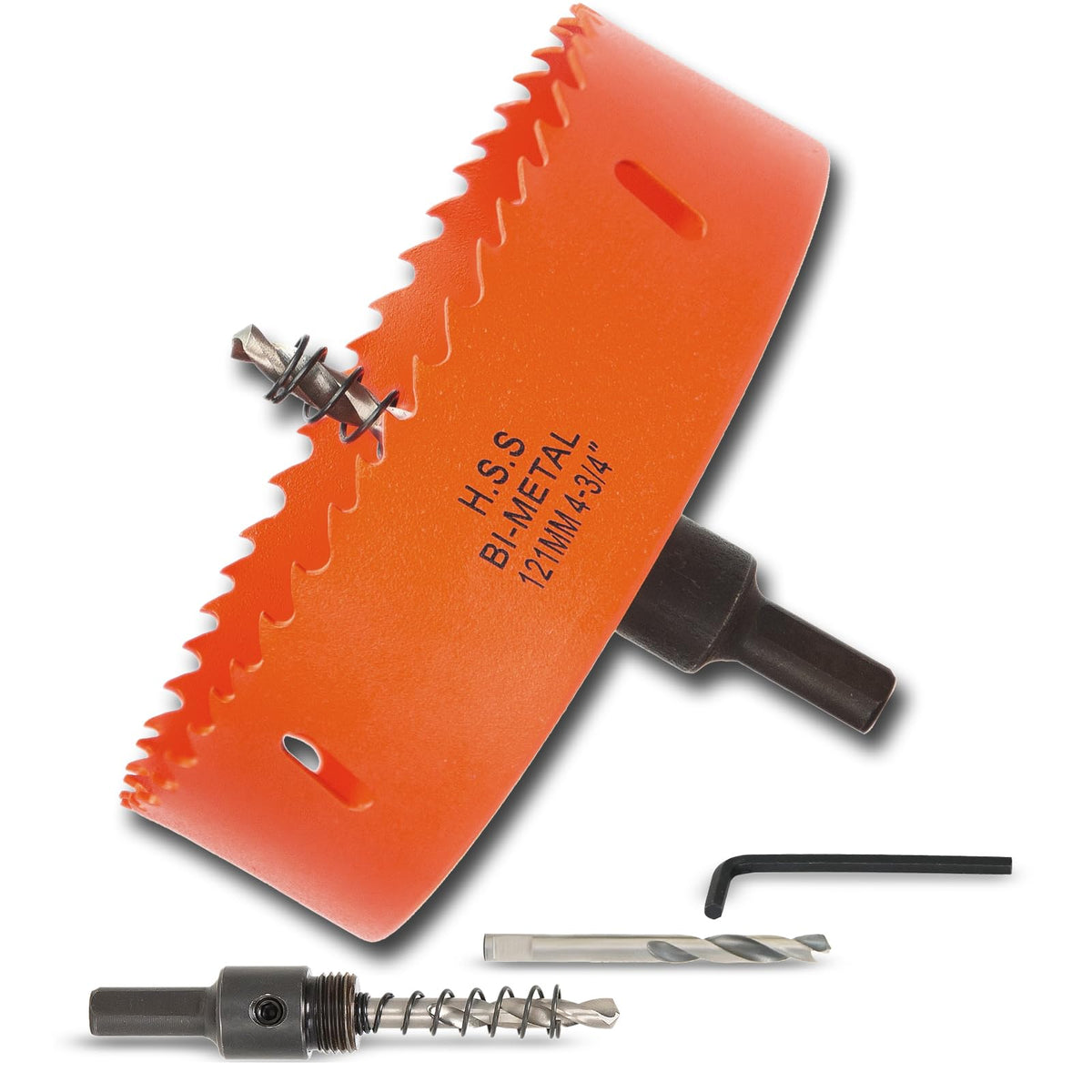 7-1/8 inch Hole Saw for Wood, Metal, Plastic & Drywall, with Arbor