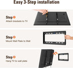 Mounting Dream Fixed TV Wall Bracket for 26-60" TV Max VESA 400x400mm 45kg