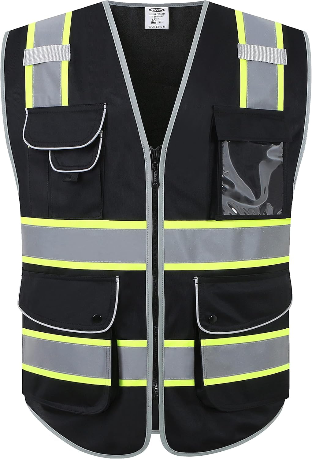 JKSafety Safety Vest for Men Women Reflective Hi Vis JK150 Green 3XL