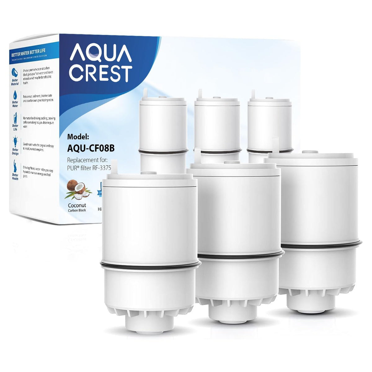 AQUA CREST Filter Replacement for PUR® Plus Water Filter Replacement