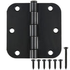 TDCHINGES Rounded Door Hinges 3.5" X 3 1/2 Inch Antique Brass 5/8" Radius