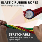 ANSIO Bungee Cords with Hooks, UV-Resistant Bungee Straps, 12 Pack Assorted