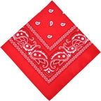 Aomig Bandana Head Scarf for Men and Women, Stylish Cowboy Headband Handkerchief, Multi-purpose Hair Scarf Paisley Print Unisex Headwraps, Bib Party Face Covering Headwear for Motorcycling