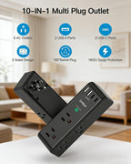 Surge Protector Outlet Extender with Rotating Plug, Multi Plug Wall Outlet