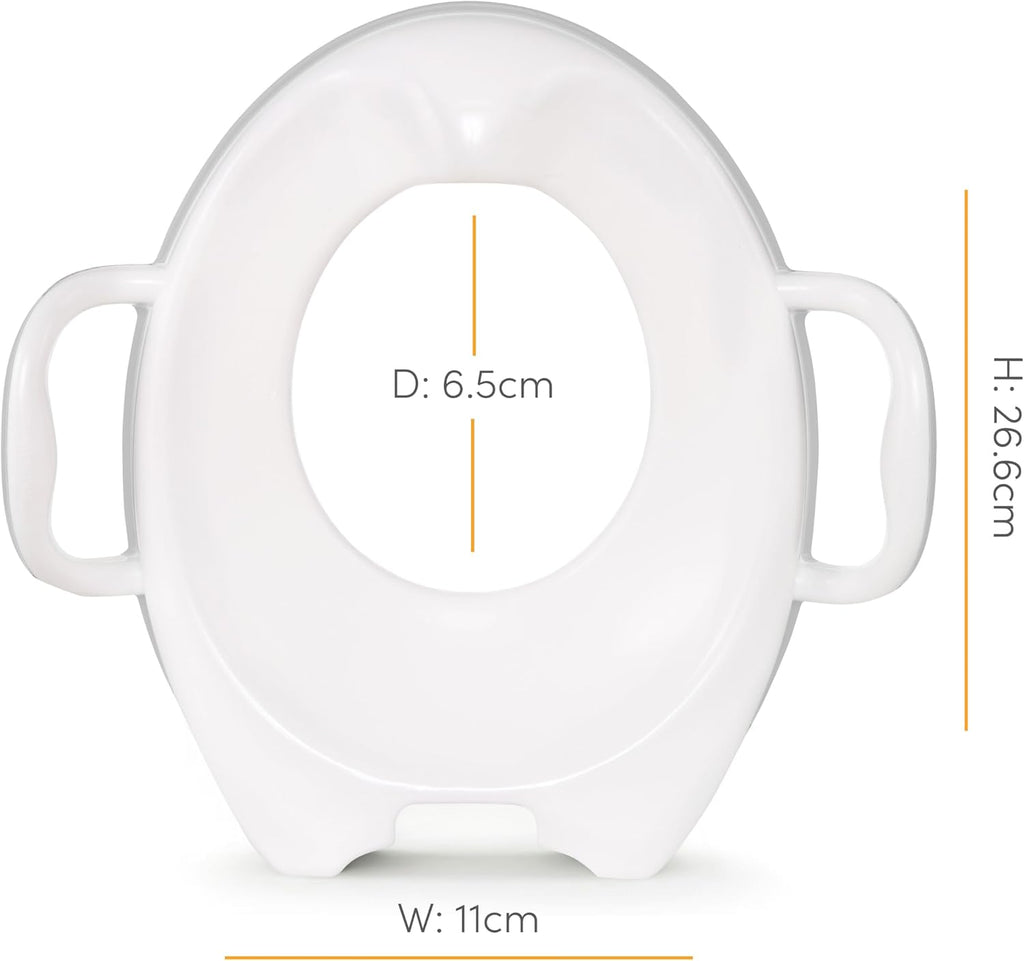 Munchkin Sturdy Potty Seat | Potty Training Toilet Seat with Handles and Legs | Ideal for Toddler and Children | Grey