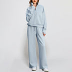 Lounge Wear Sets For Women Uk Women'S Fashion Tracksuit Full Set Comfort Long Sleeve Activewear Fall Outfits Gym Set 2 Piece Ladies Sweatshirts Sweatpants Zip Coat Tops Trousers Sets Clothing