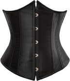LSFYSZD Women's Lace Up Boned Overbust Corset Bustier Lingerie Bodyshaper Top Plus Size