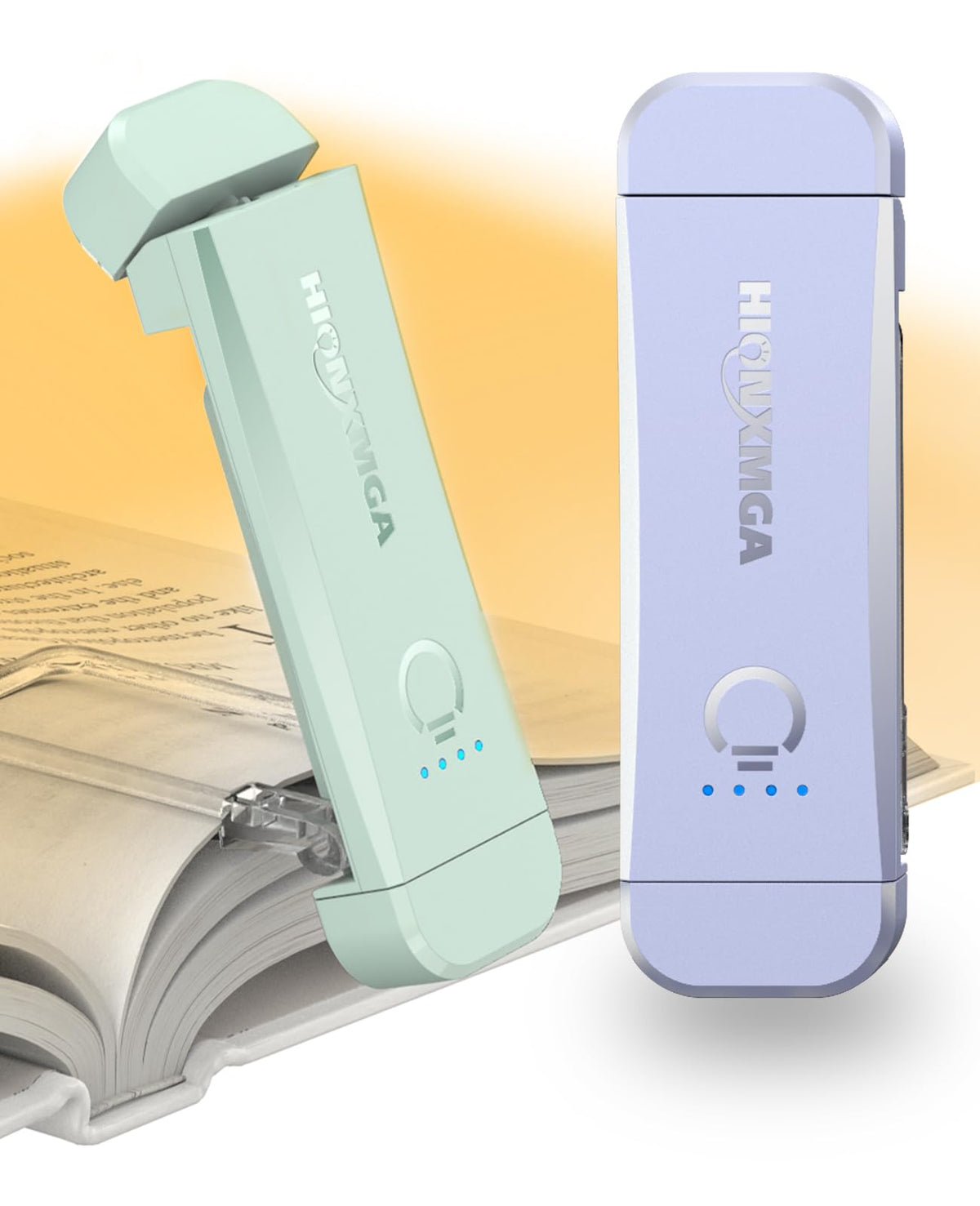 HIONXMGA Book Light,Rechargeable Reading Light for Books in Bed at Night