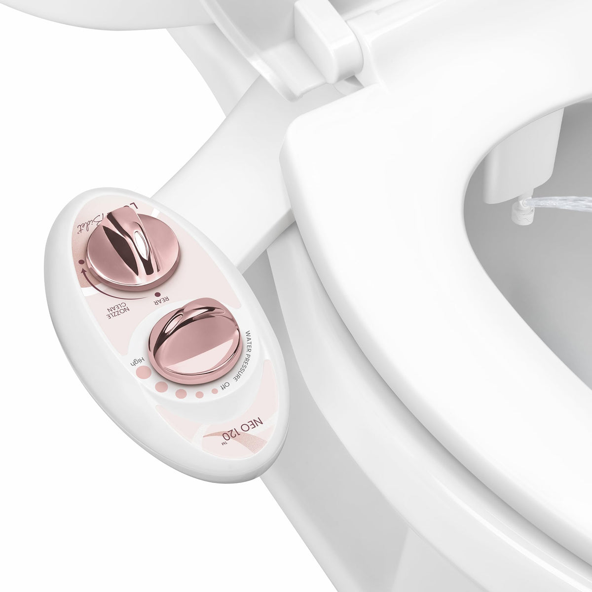 LUXE Bidet NEO 120 - Bidet Attachment for Toilet Seat, White