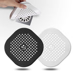 2 Pack Drain Hair Catcher Silicone Drain Cover Hair Stopper with Suction Cup for Shower Kitchen Bathroom Light Purple