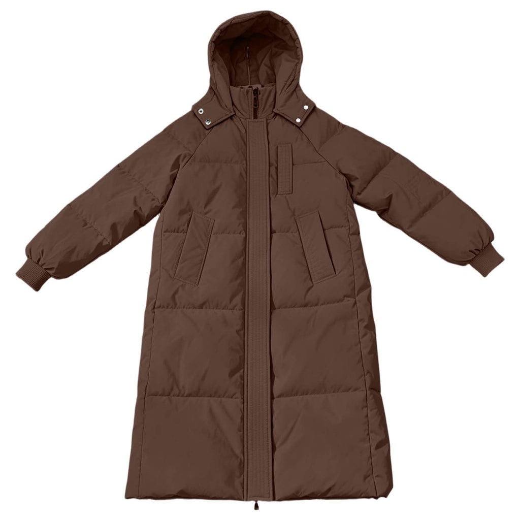 Winter Jacket Women Long With Hood, Plus Size Puffer Jackets For Women Uk,Ladies Coats And Jackets With Pockets Windproof Coats Black Parka Coat For Outdoor Hiking Travel
