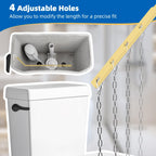 Hibbent Universal Metal Front Mount Toilet Handle Replacement Kit