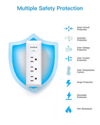 Surge Protector Outlet Extender with Rotating Plug, Multi Plug Wall Outlet