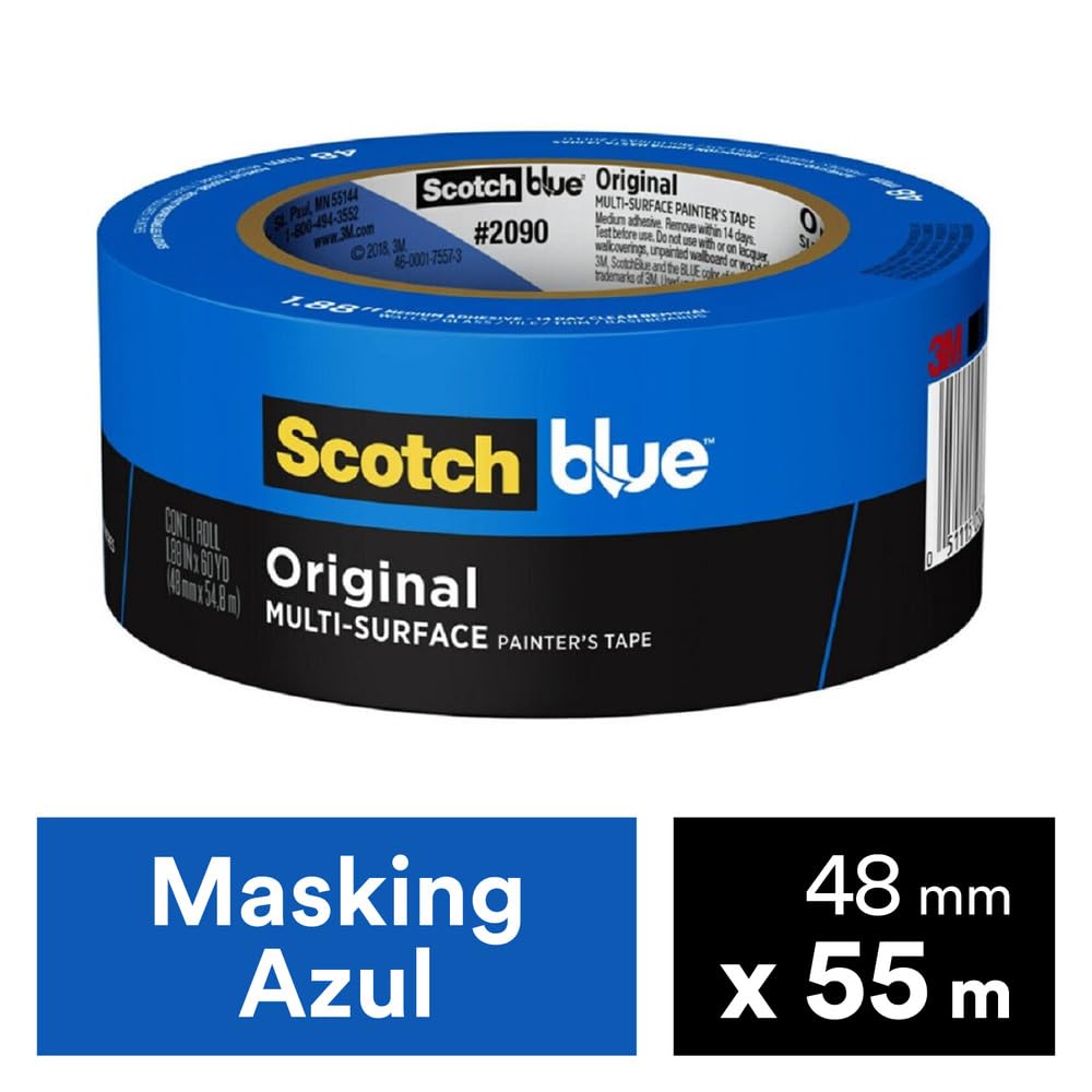 18-Rolls of 1.88" x 60 Yds 3M 2090-48NC ScotchBlue Blue Original Multi-Surface Painter's Tape