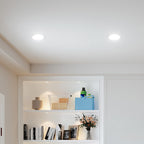 Amico 12 Pack 3 Inch LED Recessed Lighting, Canless Wafer Downlight, White