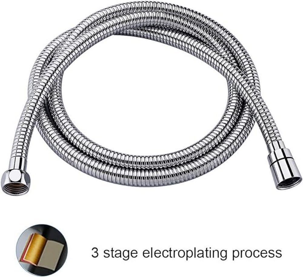 Shower Hose 3m, GRIFEMA G851-30 Stainless Steel Shower Pipe, Anti-Kink