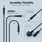 90W Laptop Charger Compatible with HP EliteBook Probook Pavilion Compaq
