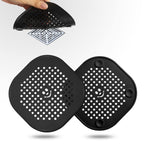 2 Pack Drain Hair Catcher Silicone Drain Cover Hair Stopper with Suction Cup for Shower Kitchen Bathroom Light Purple
