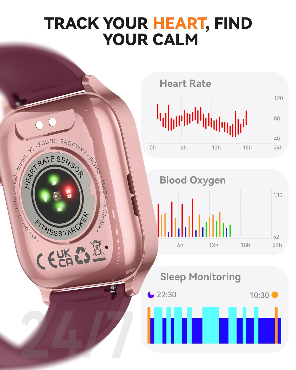 Smart Watch for Men Women- Answer/Make Call, 2026 IP68 Waterproof Fitness Tracker Watch with Sleep Step Counter Activity Smartwatch for Samsung Android iPhone iOS (Deep Burgundy, 1.83)