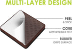 Slipstick GorillaPads Non Slip Furniture Pads/Gripper Floor Protectors (Set of 4) 3 Inch Square Self Adhesive Rubber Stoppers for Furniture Legs, CB155