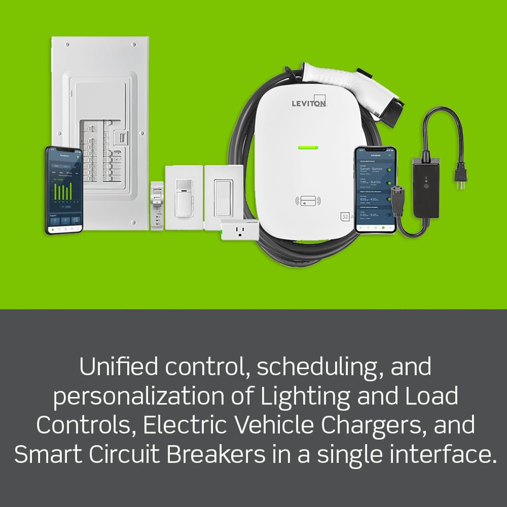 Leviton Decora Smart Switch, Wi-Fi, D315S-1RW, White