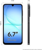 Samsung Galaxy A17 5G, AI Smartphone, Slim 7.5mm Frame, Large Screen, 50MP Camera, 128GB Storage, 4GB Memory, 5000 mAh Battery, Black, 3 Year Extended Warranty (UK Version)