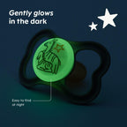 MAM Original Glow-in-the-Dark Dummies, 6-18M, 2 Pack, Orthodontic Design