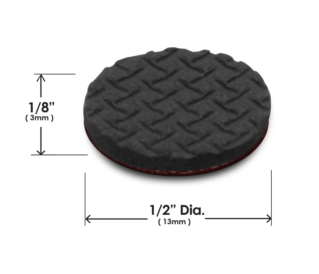 Slipstick GorillaPads Non Slip Furniture Pads/Gripper Floor Protectors (Set of 4) 3 Inch Square Self Adhesive Rubber Stoppers for Furniture Legs, CB155