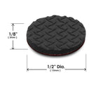 Slipstick GorillaPads Non Slip Furniture Pads/Gripper Floor Protectors (Set of 4) 3 Inch Square Self Adhesive Rubber Stoppers for Furniture Legs, CB155