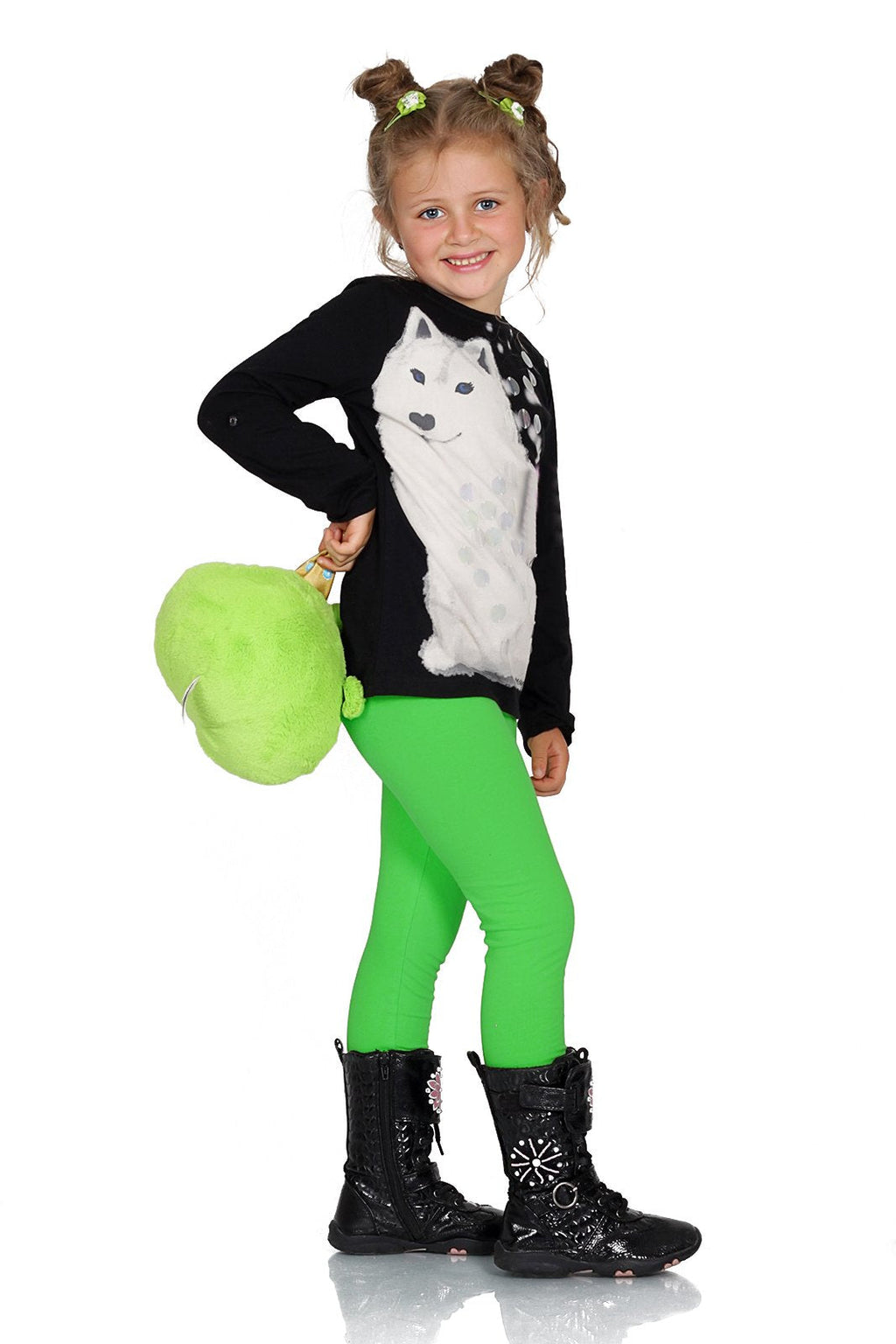 FUTURO FASHION Girls Children Full Length Plain Cotton Leggings Cycling Casual Wear Infant Trousers Leggings Solid Tights Pants for Kids