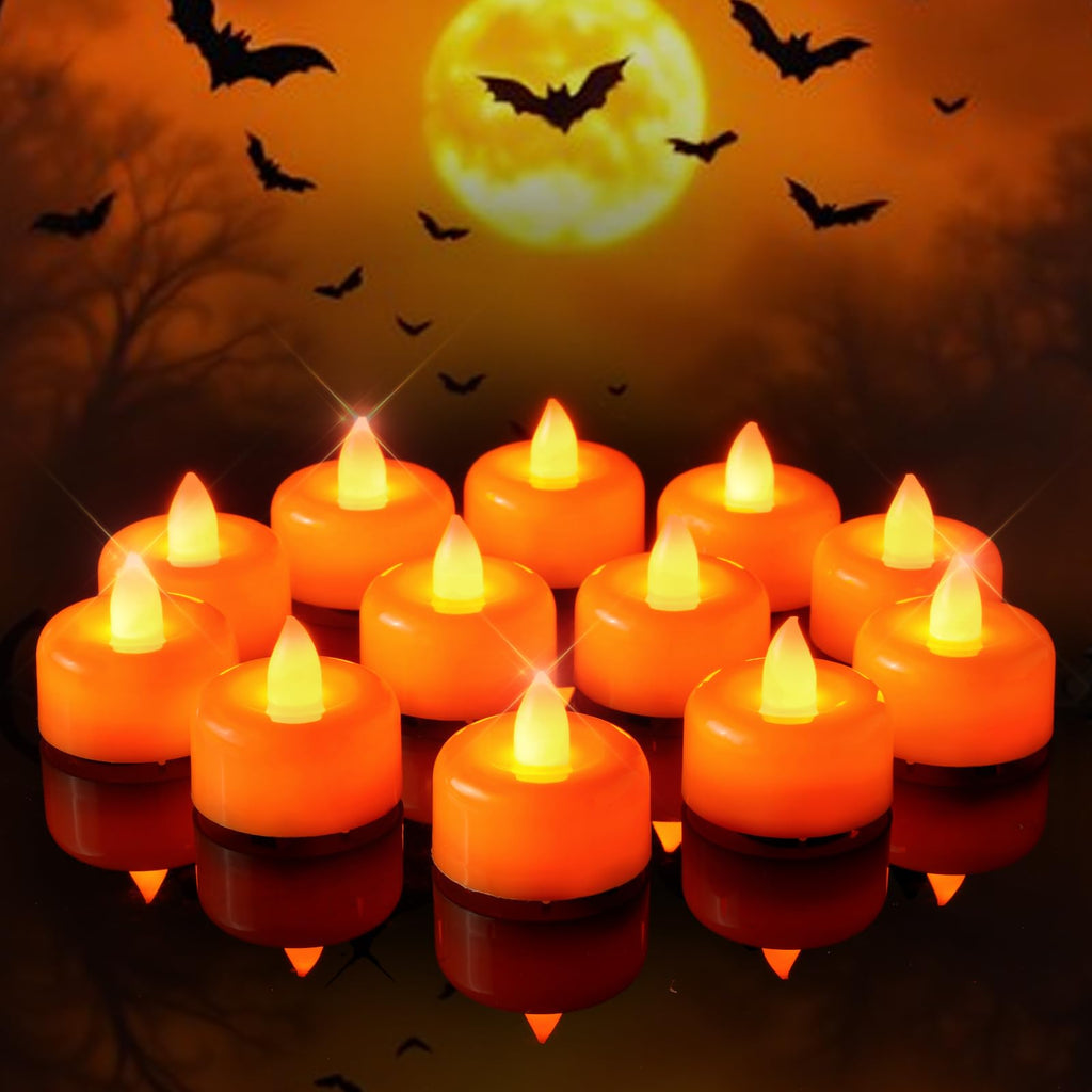 Amagic 24Pack Purple Flameless LED Tea Lights Candles Battery Operated