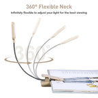 VAVOFO Rechargeable Reading Light, Clip on Book Light for Reading in Bed