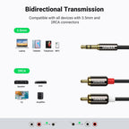 UGREEN RCA to 3.5mm Cable Stereo Phono to 3.5mm Mini Jack Audio Lead 2M