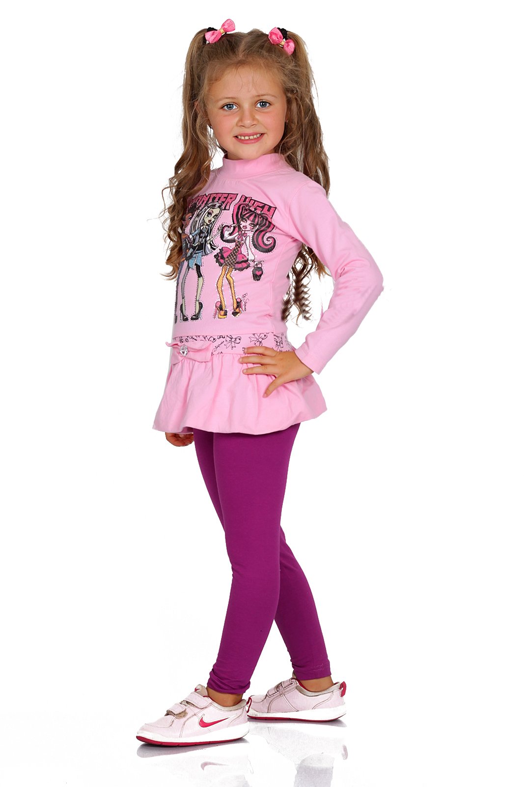 FUTURO FASHION Girls Children Full Length Plain Cotton Leggings Cycling Casual Wear Infant Trousers Leggings Solid Tights Pants for Kids