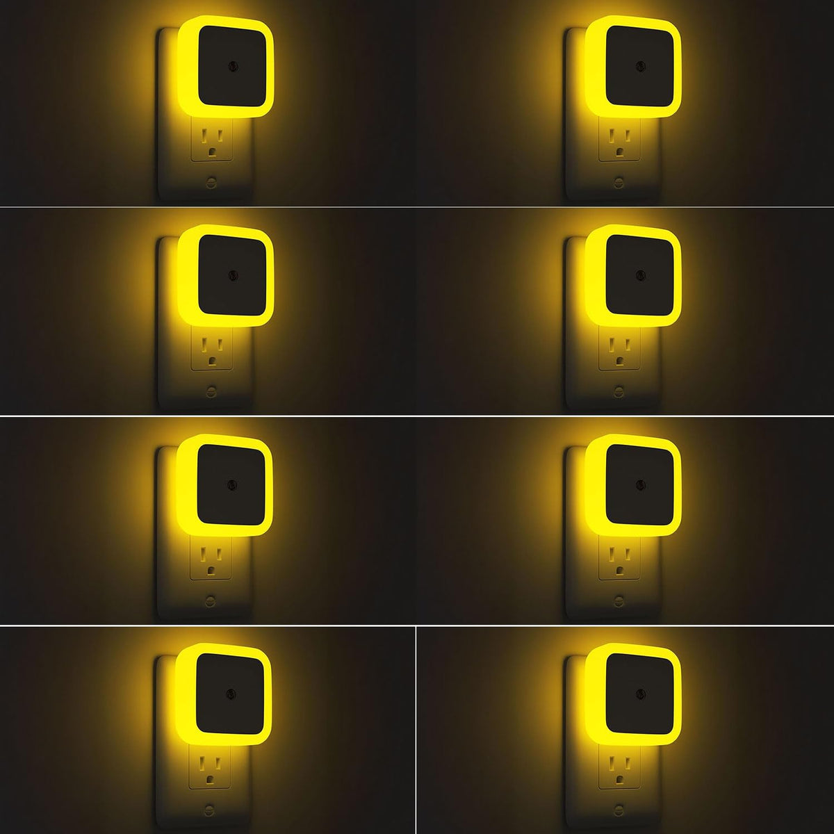 Sujeet Night Light, Night Lights Plug into Wall 8-Pack, Nightlight Plug in Night Light, Dusk to Dawn Night Lamp Led (Warm White)