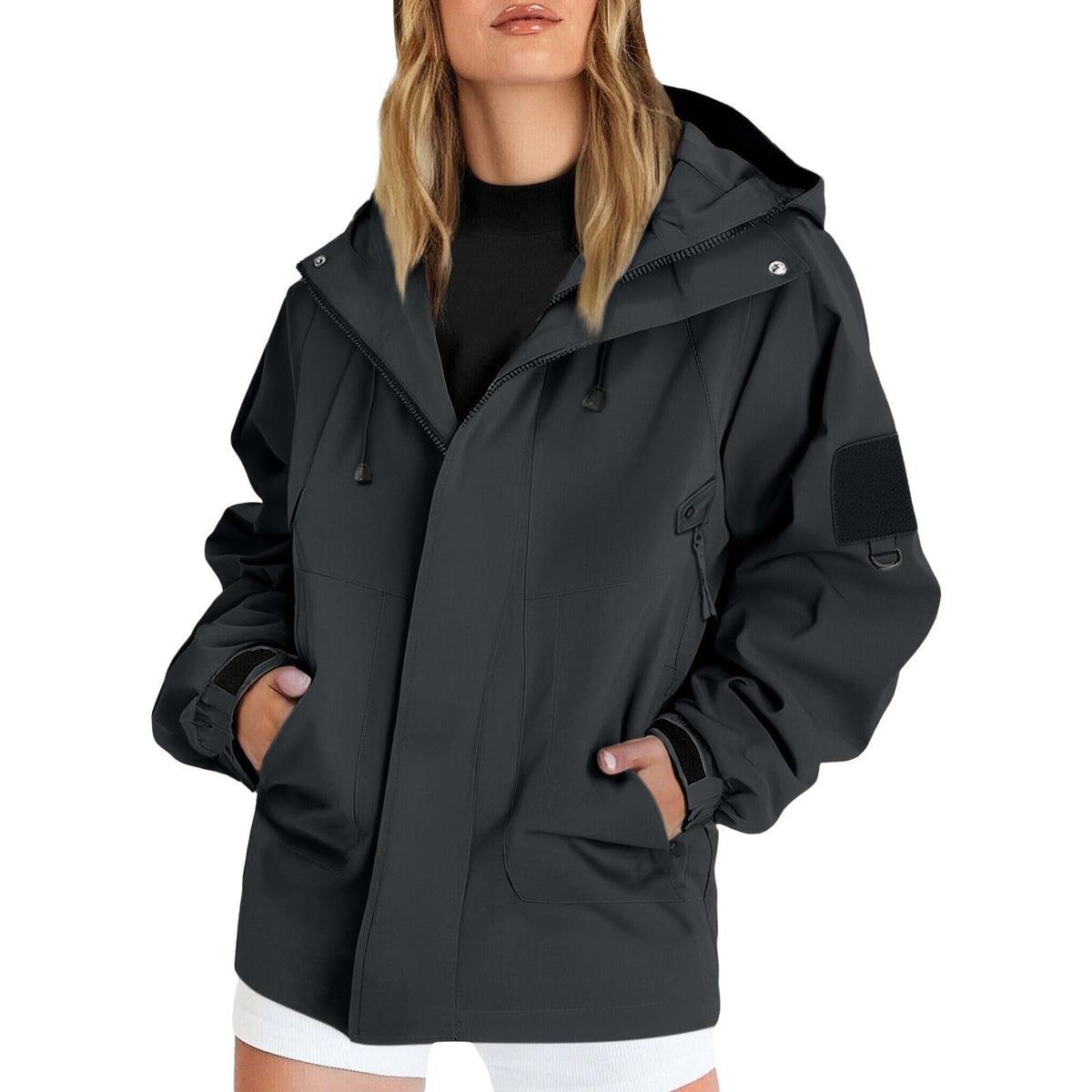 Waterproof Jackets Lightweight Raincoats for Women Windbreaker Coats
