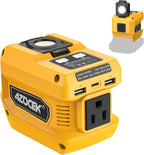 Azocek 220W Power Inverter Compatible with Dewalt 20V Battery