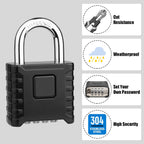 Diyife Large Heavy Duty Combination Padlocks Outdoor, 52mm Weatherproof