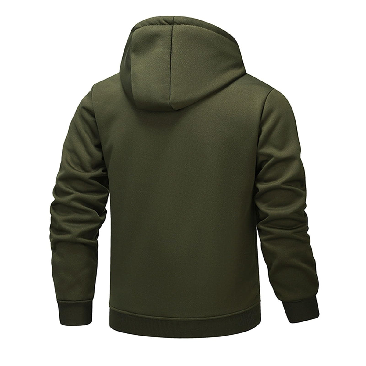 Teddy Fleece Men Hoodie Fleecing Lined Fuzzy Jacket with Pockets Full Zip Hooded Adjustable Sweatshirts Warm Parka Jackets Sherpa Ski Jackets Thermal Cardigan Jumper Coats Winter Outerwear Clothing