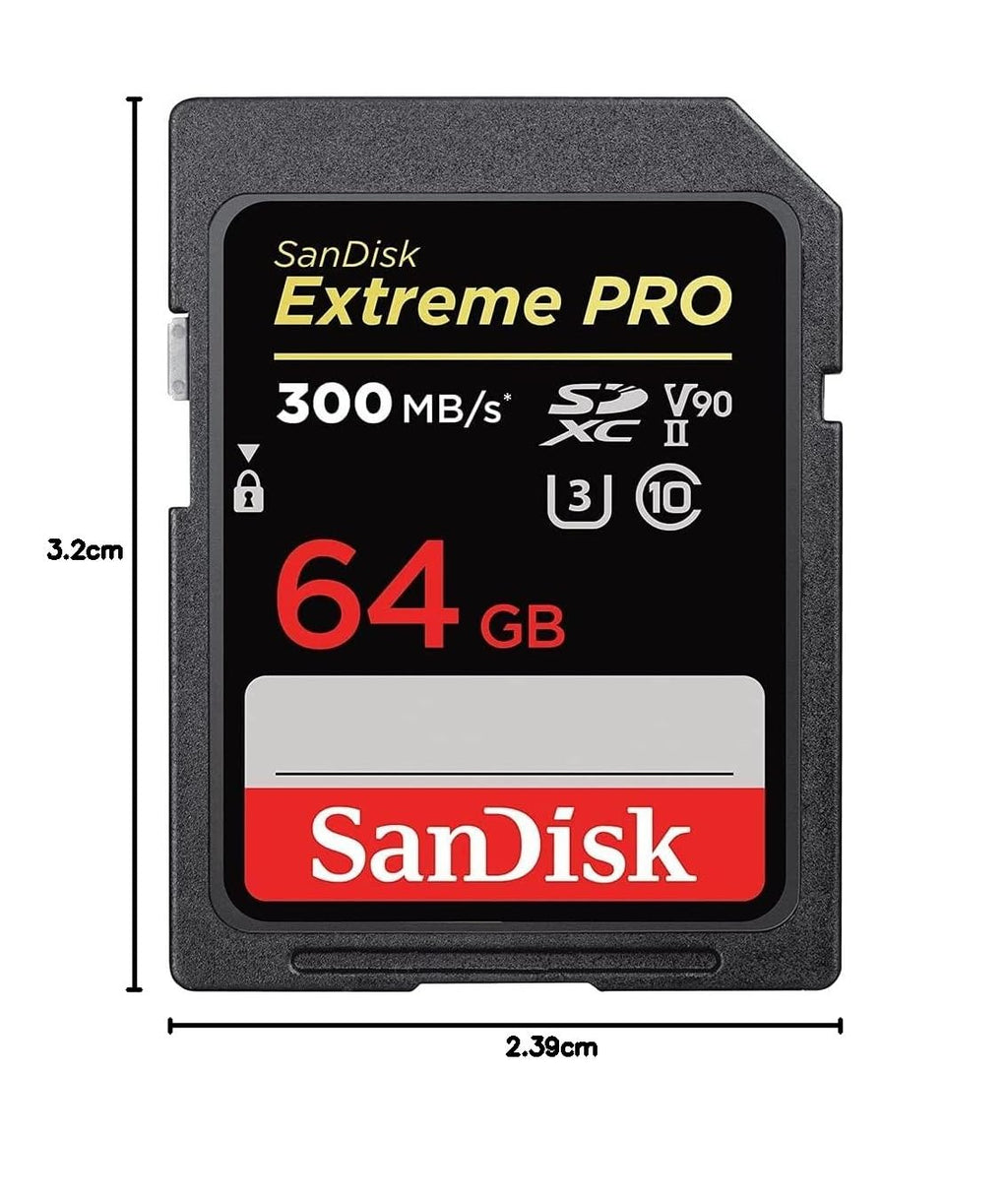SanDisk 1TB Extreme PRO SDXC card, SD Card, V60 Memory card, 6K & 4K UHD, up to 280 MB/s, Shock, Temperature, Water and X-Ray Proof, RescuePro Deluxe data recovery software, UHS-II, Class 10, U3