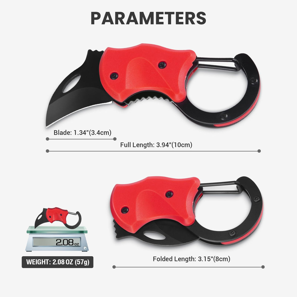FUNBRO Small Pocket Knife, Cool Box Cutter with 1.34 Inch Sharp Blade