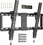 BONTEC TV Wall Bracket for 37-82 Inch TVs, Tilt TV Wall Mount, Up to 60 kg