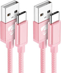 USB C Charger Cable 3M 2Pack Type C Charger Fast Charging 3A Lead Braided for Samsung Galaxy S23 S22 S21 S20 S10 S9 S8 A12 A13 A20e A21s A53 A70,Google Pixel 7 6,Huawei P30 P40,Sony Xperia,Switch,PS5