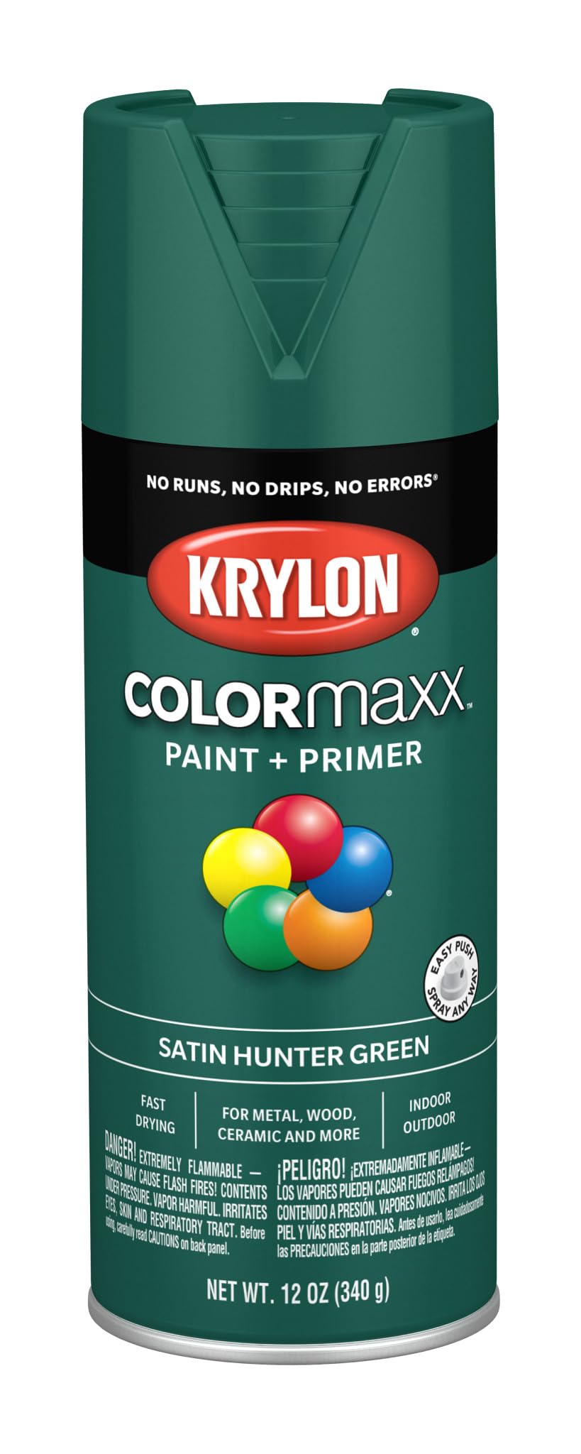 Krylon ColorMaxx 12 Oz. Gloss Spray Paint, Pumpkin Orange - 1 Each