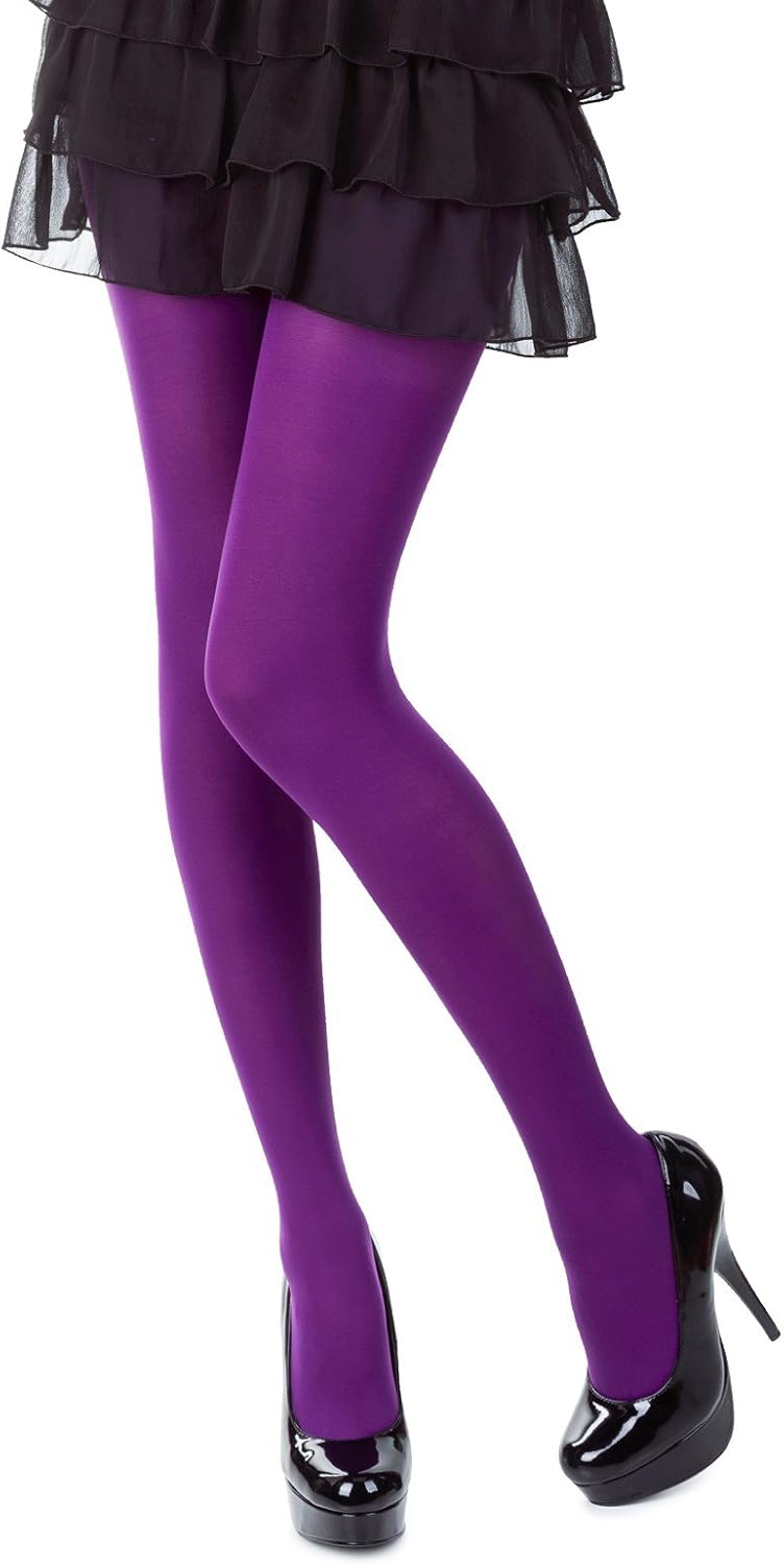 SENTELEGRI Colourful Opaque 40 Denier Tights, 23 Colours, Sizes S-XL