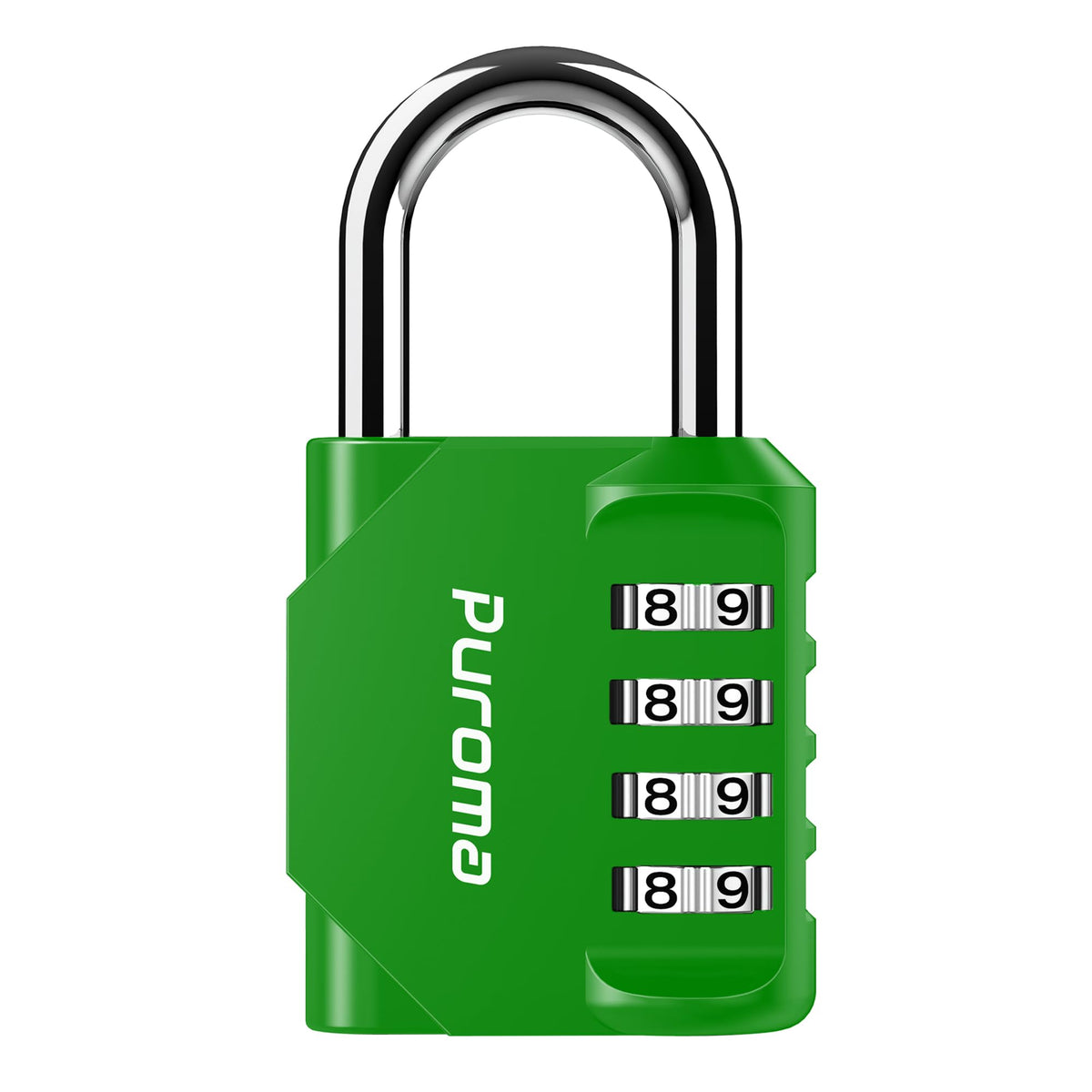 Puroma 2 Combination Lock Locker 4 Digits Combo Padlock Gym Silver & Black