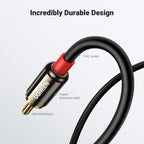 UGREEN RCA to 3.5mm Cable Stereo Phono to 3.5mm Mini Jack Audio Lead 2M