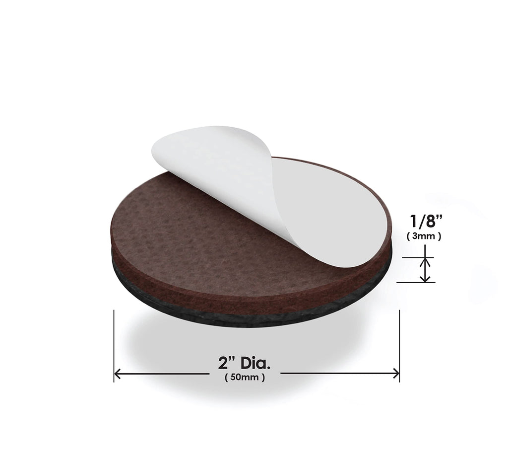 Slipstick GorillaPads Non Slip Furniture Pads/Gripper Floor Protectors (Set of 4) 3 Inch Square Self Adhesive Rubber Stoppers for Furniture Legs, CB155